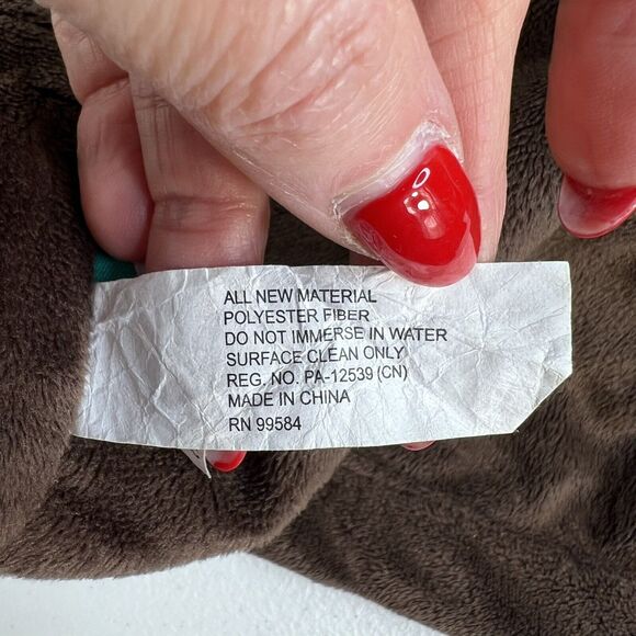 Tiddliwinks Security Blanket Blue Dog Lovey Lovie Baby Blue Brown 13" Square - Picture 7 of 9